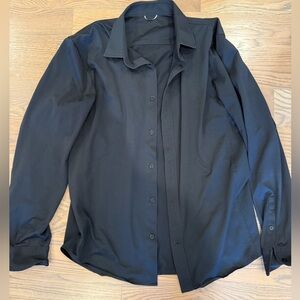 Kit and Ace Men Court Stretch Long Sleeve Black Medium